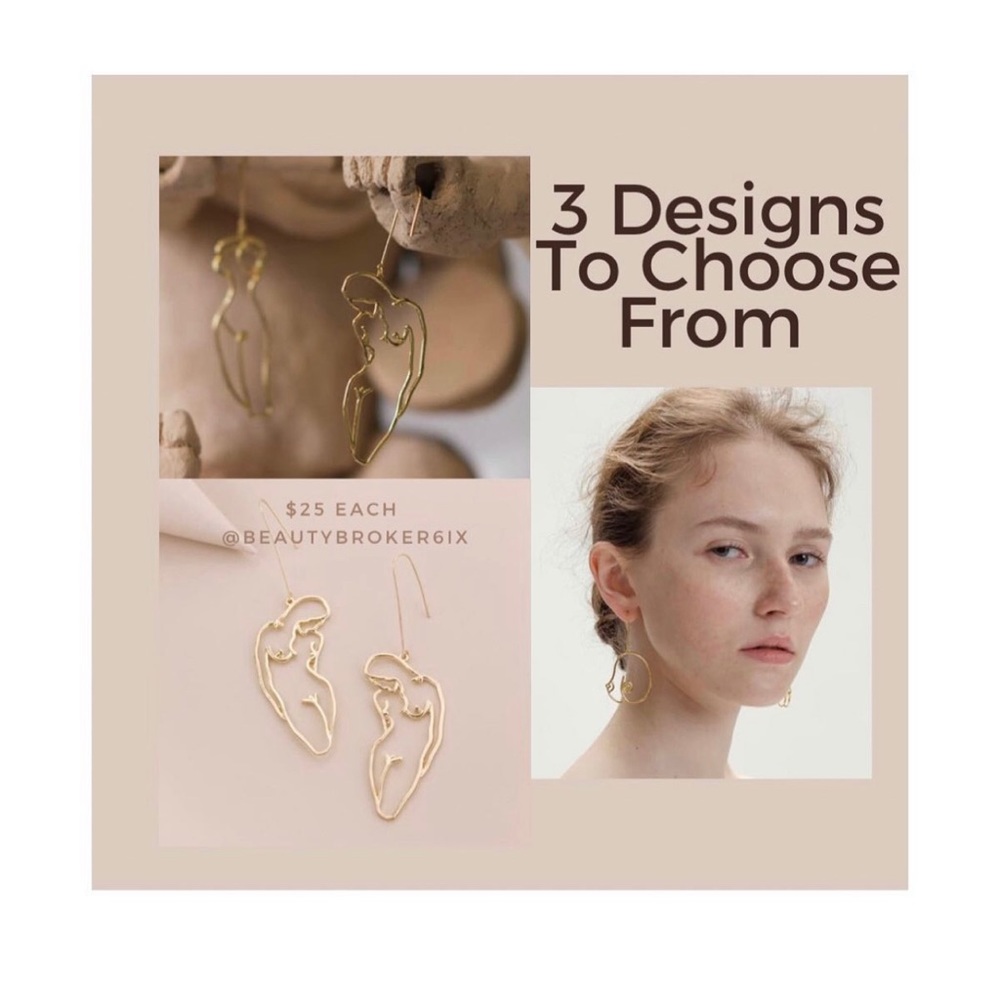 Body shaped earrings
